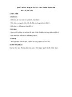 Thiết kế kế hoạch bài dạy theo phương pháp dạy học theo góc môn hoá học 11