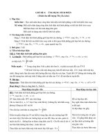 Giáo án ôn thi THPT quốc gia Toán Chủ đề 4 ứng dụng tích phân