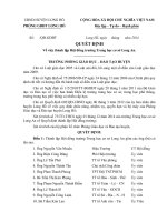 Quyết định thành lập hội đồng trường