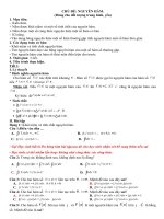 Giáo án ôn thi THPT quốc gia Toán Chủ đề 2 nguyên hàm