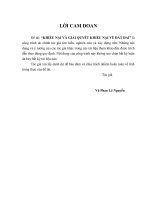 Khiếu nại và giải quyết khiếu nại về đất đai (Luận án tiến sĩ)