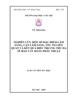 Nghiên cứu một số đặc điểm lâm sàng, cận lâm sàng, yếu tố liên quan và kết quả điều trị ung thư da tế bào vảy bằng phẫu thuật (Luận án tiến sĩ)