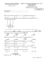 Đề KSCL ôn thi THPT quốc gia 2019 môn toán trường THPT chuyên vĩnh phúc lần 1 