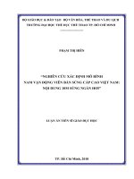 Nghiên cứu xác định mô hình nam vận động viên bắn súng cấp cao Việt Nam nội dung 10m súng ngắn hơi (Luận án tiến sĩ)