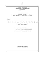 Phân tích những nhân tố ảnh hưởng đến tăng trưởng kinh tế bền vững tại khu vực Đông Bắc Bộ, Việt Nam (tt)