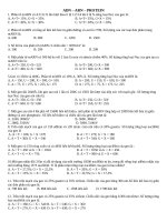 TRẮC NGHIỆM ADN ARN PROTEIN