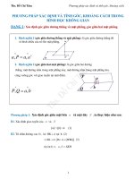 Chuyên đề hình học phương pháp xác định góc, khoảng cách