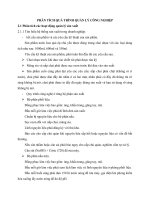 PHÂN TÍCH QUÁ TRÌNH QUẢN lý CÔNG NGHIỆP