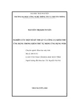 Nghiên cứu một số kỹ thuật và công cụ kiểm thử ứng dụng trong kiểm thử tự động ứng dụng web (Luận văn thạc sĩ)