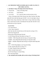 QUI TRÌNH PHÁT TRIỂN sản PHẨM, DỊCH vụ mới của CÔNG TY VIỄN THÔNG VIETTEL 