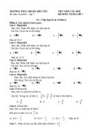 Ngân hàng câu hỏi Đại số 7