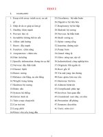 KIỂM TRA 1 TIẾT TIẾNG ANH 10