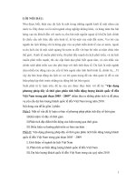 Vận dụng phương pháp dãy số thời gian phân tích biến động lượng khách quốc tế đến Việt Nam trong giai đoạn 2005 – 2009