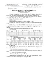 KẾ HOẠCH TỔ KHỐI 4  5 NĂM 2018  2019