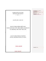 Quản lý hoạt động phân loại ngân sách nhà nước theo thông lệ quốc tế của kho bạc nhà nước việt nam 
