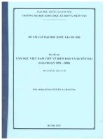 Văn học việt nam viết về biển đảo và duyên hải (giai đoạn 1900   2000) 