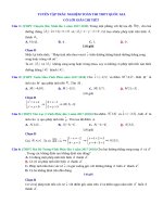 Tuyển tập câu hỏi trắc nghiệm toán thi THPT QUốc gia có lời giải chi tiết