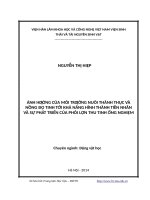 Ảnh hưởng của môi trường nuôi thành thục và nồng độ tinh tới khả năng hình thành tiền nhân và sự phát triển của phôi lợn thụ tinh ống nghiệm 