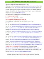 10 bộ đề CFL BÁCH KHÓA và đáp án đi kèm