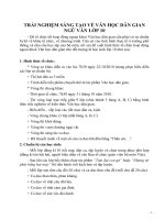 TRẢI NGHIỆM SÁNG TẠO VỀ VĂN HỌC DÂN GIAN NGỮ VĂN LỚP 10