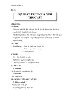 Giáo án Sinh học 6 bài 44: Sự phát triển của giới thực vật
