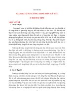 CHUYÊN ĐỀ: GIÁO DỤC KĨ NĂNG SỐNG TRONG MÔN NGỮ VĂN Ở TRƯỜNG THPT