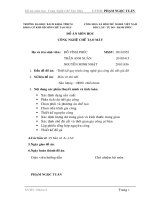 Thuyết minh đồ án môn học công nghệ chế tạo máy 1 