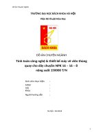 Tính toán thiết kế máy vê viên thùng quay vê viên tạo hạt dây chuyền NPK 16168 150000 tấnnăm