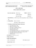 Thuyết minh đồ án môn học công nghệ chế tạo máy 