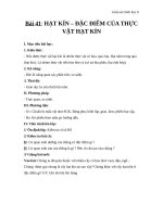 Giáo án Sinh học 6 bài 41: Hạt kín  Đặc điểm thực vật hạt kín