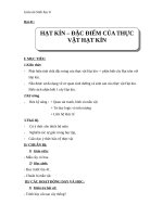 Giáo án Sinh học 6 bài 41: Hạt kín  Đặc điểm thực vật hạt kín