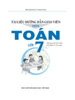 Tài liệu hướng dẫn giáo viên dạy môn toán 7 mô hình trường học mới VNEN