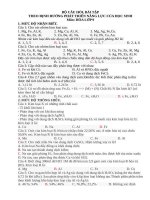 BỘ câu hỏi TNKQ theo định hướng đánh giá năng lực môn Hóa THCS