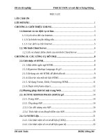 Thiết kế cơ sở dữ liệu và website đặt vé hàng không