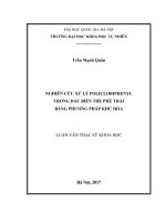 Nghiên cứu xử lý polyclobiphenyl trong dầu biến thế phế thải bằng phương pháp khử hóa 