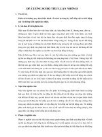 Đề cương thủ tục đk thế chấp dự án BĐS