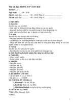 giao an tin hoc 6 theo chuẩn KTKN hay đầy đủ