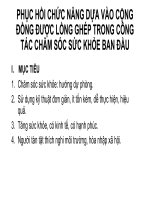2  PHCN dua vao cong dong duoc long ghep trong cong tac cham soc suc khoe ban dau