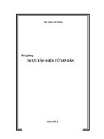 Bài giảng thực tập điện tử cơ bản  chuyên ngành kỹ thuật điện