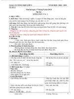 Tuần 3 giáo án lớp 5 soạn theo ĐHPTNLHS năm học 2018   2019 