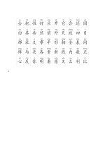 1000 từ tiếng Trung thường dùng + PINYIN file pdf