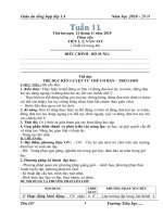 Tuần 11 giáo án lớp 1 soạn theo ĐHPTNLHS năm học 2018   2019 