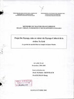 Projet du paysage, mise en valeur du paysage   culturel de la rivière to lich (partie du marché buoi au temple de quan thanh) (tt) 