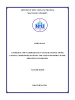 Awareness and vulnerability to climate change among coastal communities in ghana 