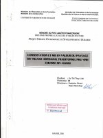 Conservation et mise en valeur du paysage du village artisanal traditionnel phu vinh   chuong my   ha noi (tt) 