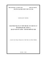 Giải pháp quản lý tiến độ dự án chung cư mỹ đình pearl tháp a, quận nam từ liêm   thành phố hà nội (tt) 