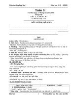 Tuần 8 giáo án lớp 1 soạn theo ĐHPTNLHS năm học 2018   2019 