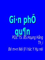 chuẩn đoán và điều trị bệnh giãn phế quản