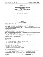 Tuần 4 giáo án lớp 1 soạn theo ĐHPTNLHS năm học 2018   2019 