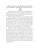 TIỂU LUẬN XU THẾ PHÁT TRIỂN của THẾ GIỚI TRONG GIAI đoạn HIỆN NAY của THỜI đại   ý NGHĨA đối với CÁCH MẠNG VIỆT NAM